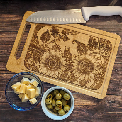 Charcuterie Tray (Sunflowers)