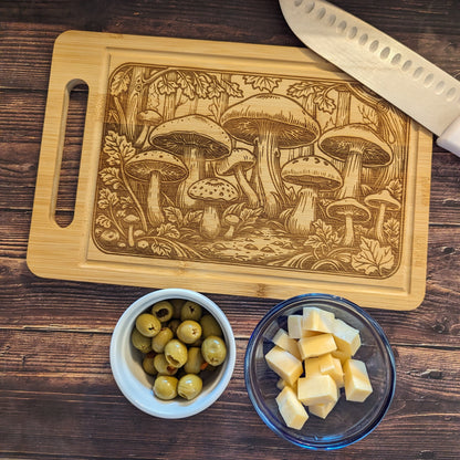 Charcuterie Tray (Mushrooms; rectangle)