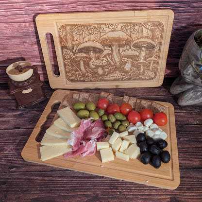 Charcuterie Tray (Mushrooms; rectangle)